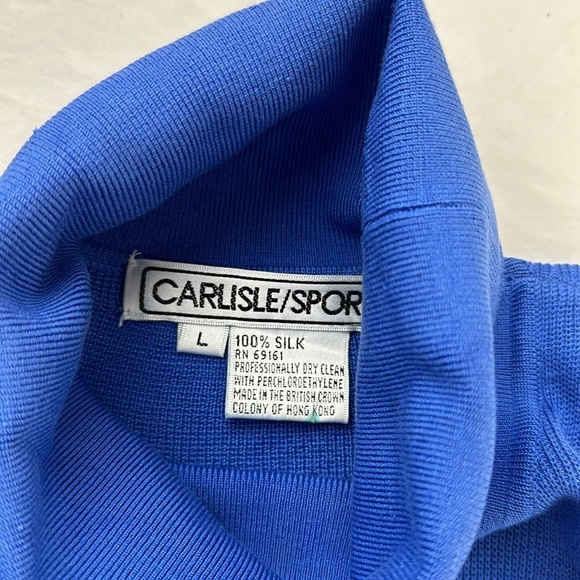 Carlisle Sport Silk Turtleneck Knit Sweater - Picture 9 of 9